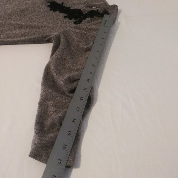 Adrienne Vittadini women's size L light pink and black marbled sweater - Picture 10 of 15